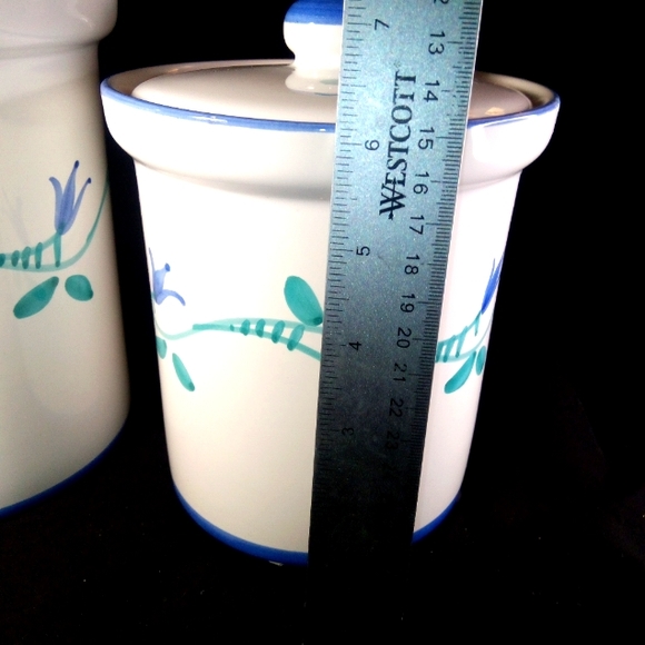Hand Painted Ceramic Canister Group - Picture 12 of 13
